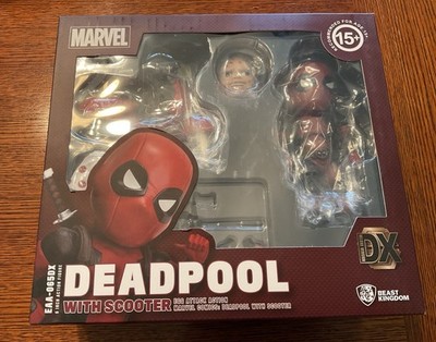 Marvel Beast Kingdom Egg Attack Deadpool with Scooter EAA-065DX Deluxe Version