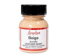 Beige Leather Paint 1 Fl Oz Non-Toxic Water Based for Shoes Jackets Bags
