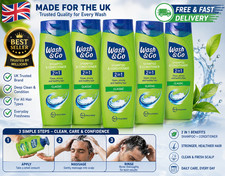 Wash & Go 2 in 1 Classic Shampoo and Conditioner x 9 bottles UK 200Ml