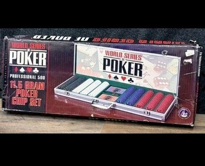 WSOP Professional 500 11.5 gram Poker Chip Set Aluminum Case World Series Poker