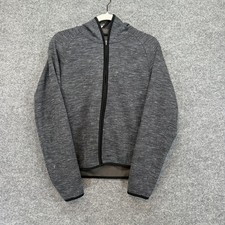 Uniqlo Dry Stretch Hoodie Womens Medium Gray Stretch Performance Zip Sweatshirt
