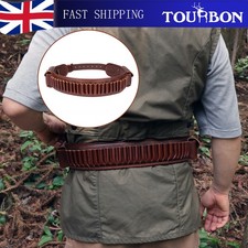 TOURBON Bandolier 410GA Ammo Belt with 308win/ 45-70 Rifle Shells Carry Pouch