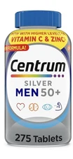 Centrum Silver Multivitamin Multimineral 275 Tabs Complete Vitamin Men Over 50+