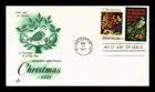 DR JIM STAMPS US COVER CHRISTMAS PARTRIDGE IN PEAR TREE FDC COMBO ARTCRAFT