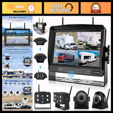 1080P Wireless Backup Camera System for RV, Truck, Trailer - Night Vision, IP69