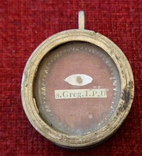 067) Old reliquary Relic of St Gregory the Great IPD Deceased in peace