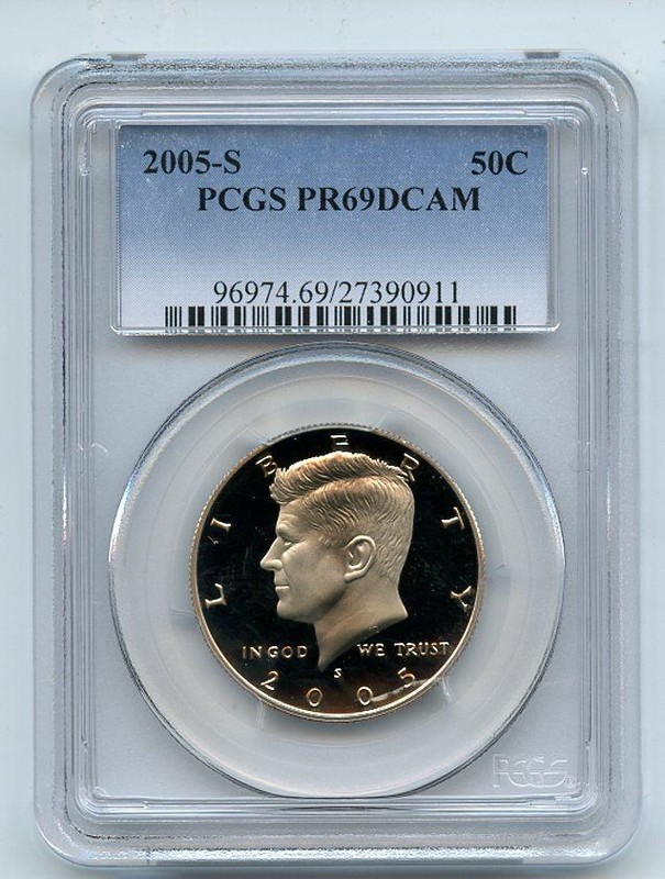 2005 S 50C Kennedy Half Dollar PCGS PR69DCAM