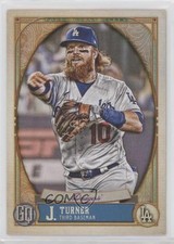 2021 Topps Gypsy Queen Team Script Font Swap Justin Turner #120 5m1
