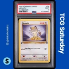 1999 POKEMON JUNGLE 1ST EDITION #56/64 MEOWTH PSA 9
