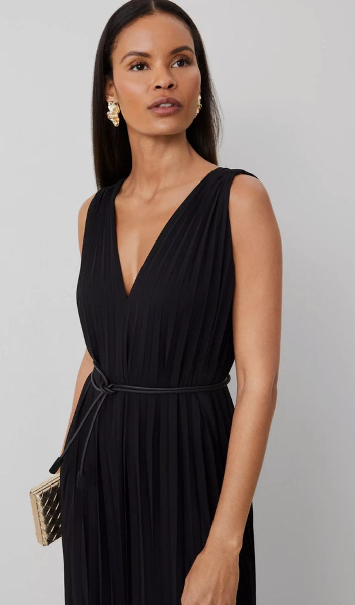 open lace back dress AUSELILY Women's Short Sleeve Summer Dress Pleated Loose Swing Knee Length  Dresses with Pockets 2026 New Black XS at Amazon Women's Clothing store main image 0
