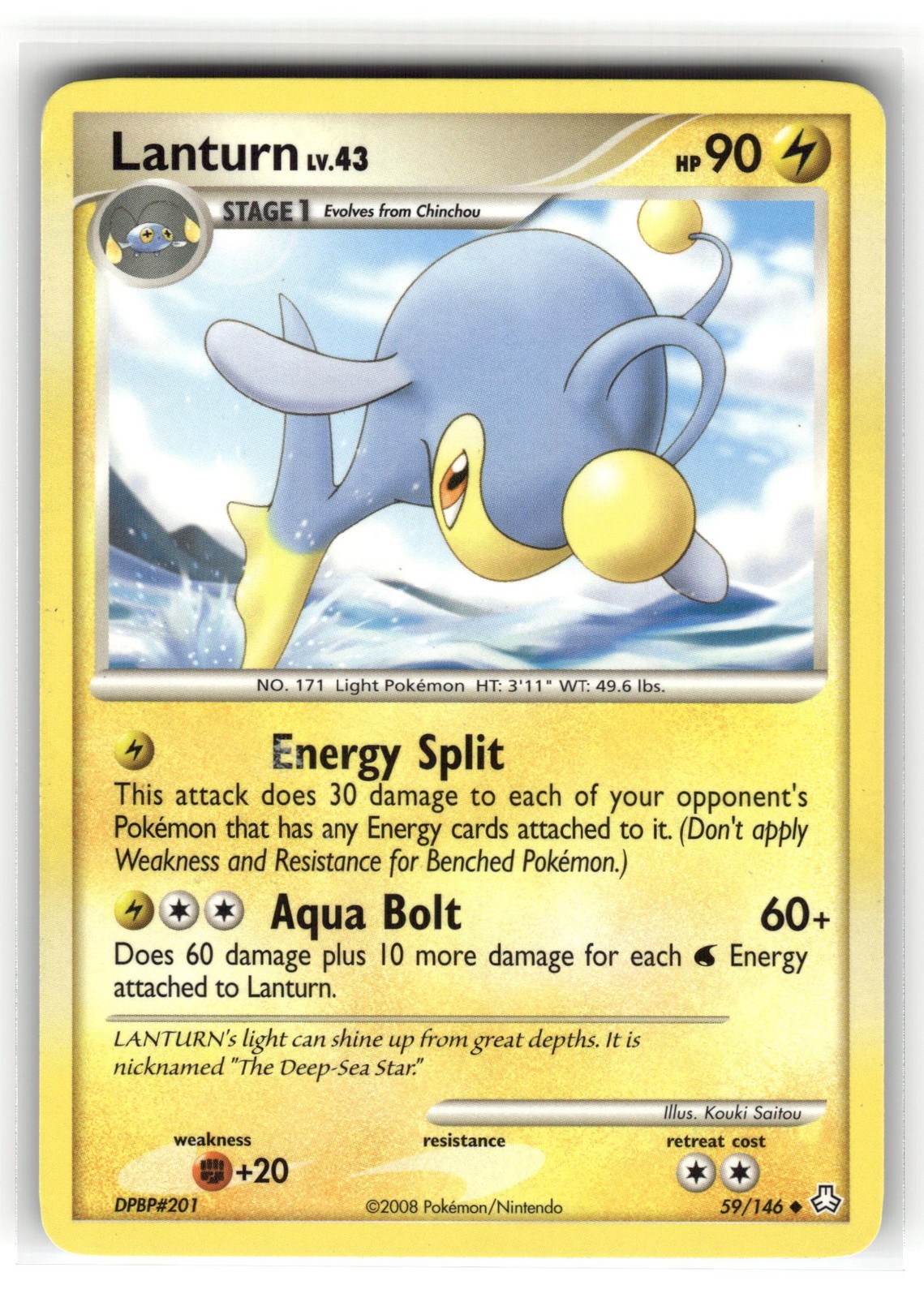 Pokemon: Legends Awakened Lanturn (59) #59/146 Lanturn (59)- Uncommon.V05