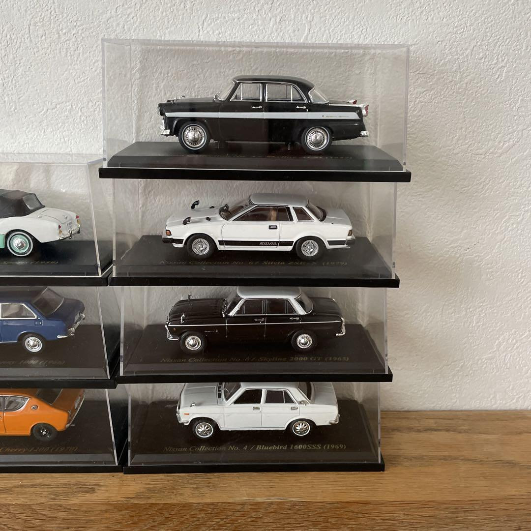 Nissan 10-Piece Diecast Car Set 1:43 Fairlady Skyline Silvia