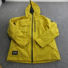 Dakine Gore-Tex Jacket Mens Medium Yellow Hooded Waterproof Snowboard Ski Shell