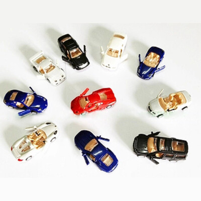 16Stk. 1:87 Spur H0 4D Auto Modell Diycraft Fahrzeug Bau satz Automodell Set
