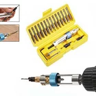 20pcs HSS Countersink Drill Bit Driver Swivel Head Quick-Change Tool Set sale