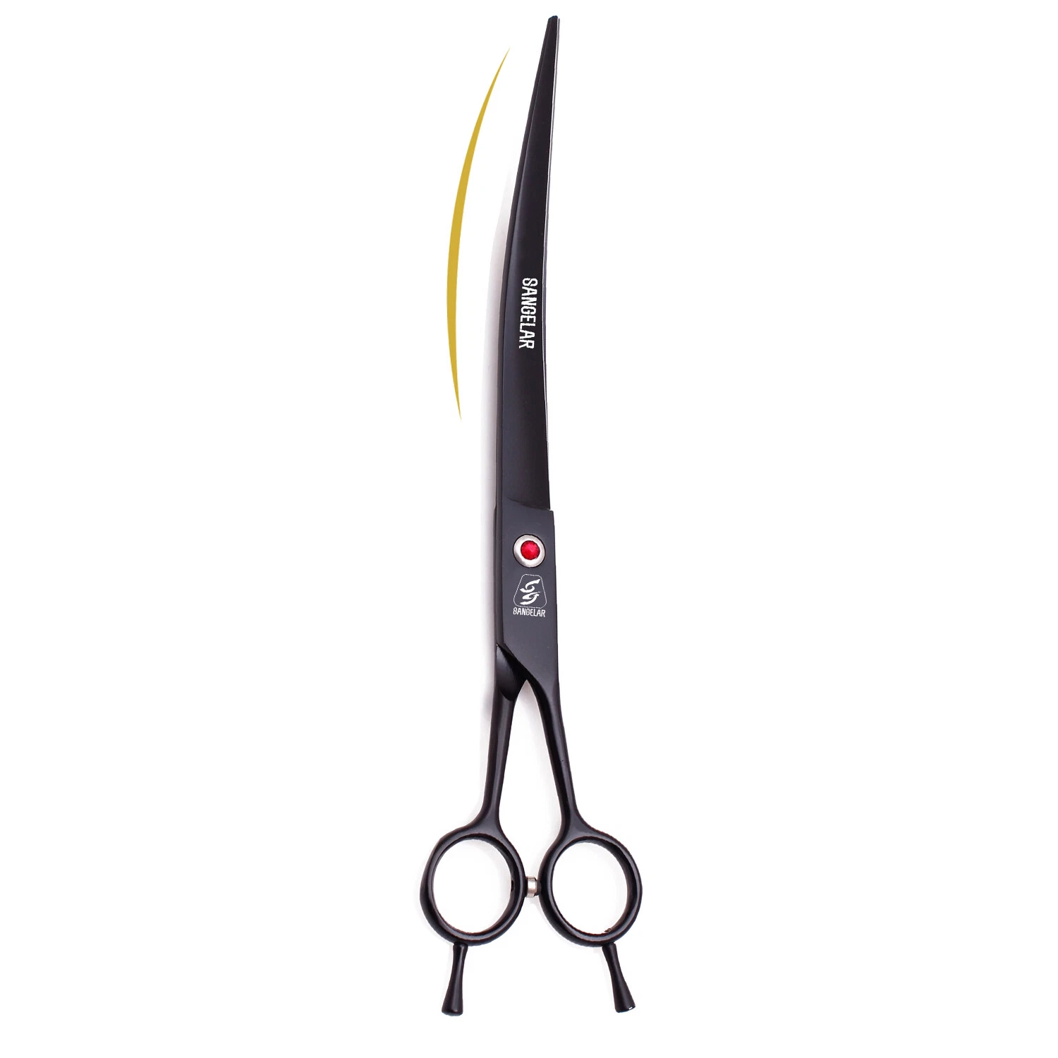 Sangelar 9 inch Professional Pet Grooming Scissors - Straight & Curved