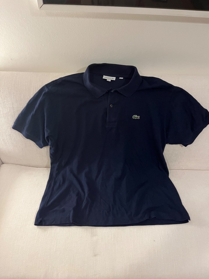 Lacoste Shirt Men US XL, Classic Fit Navy Polo eBay