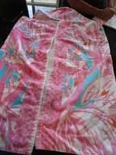 Pottery Barn Kids Beach towel hooded Lilly Pulitzer flamingo mono Emma sample