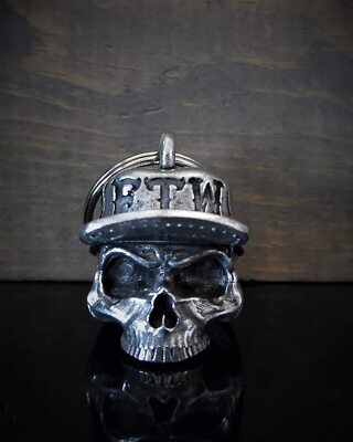 FTW Skull Hat Motorcycle Biker Ride Bell Gremlin Good Luck Gift BB-106 Made USA