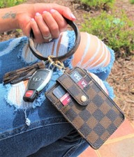 Keychain Wallet, Wristlet, Bangle, ID Card Holder, Purse, Key Chain, Gift