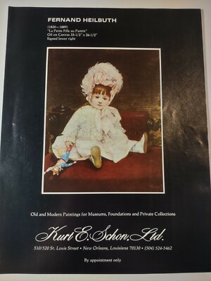 Fernand Heilbuth Kurt E Schon Art Gallery Vintage Print Advertisement
