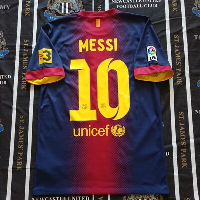 11's NIKE × FCB MESSI  Game Shirts NIKE BARCELONA CHAMPIONS FINAL 2011 MESSI S ORIGINAL SOCCER JERSEY