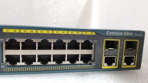 Cisco 2960 WS-C2960-48TC -L 48-Port 10/100 Ethernet Switch 2x SFP Uplink - Picture 3 of 8