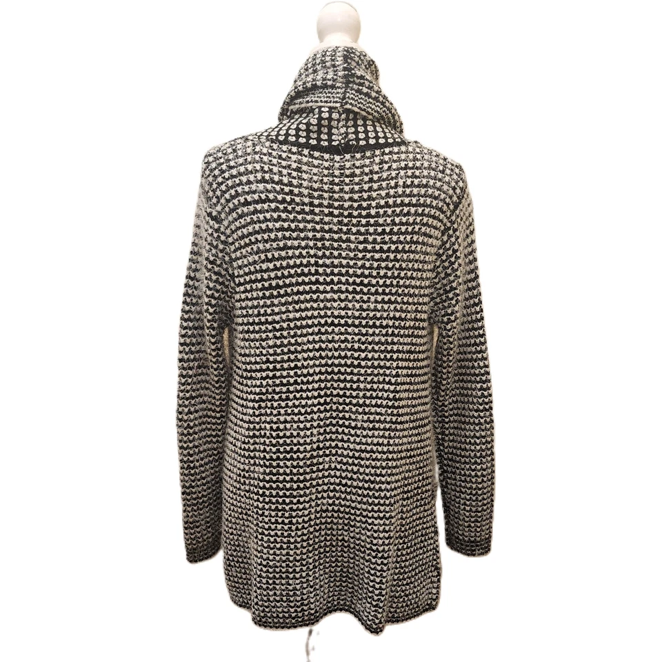 Cárdigan suéter delantero abierto Elan grueso tejido bolsillos manga larga para mujer talla M Foto 3 de 4