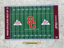🎁 Coors Light Beer USC University of Southern California Trojans Rug Carpet Mat
