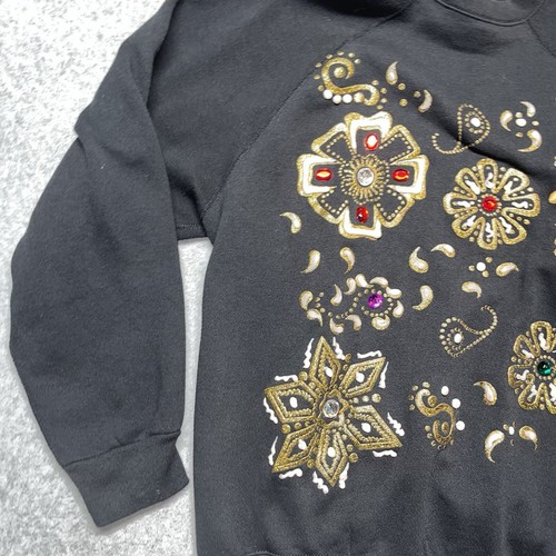 Vintage Gitano Sweater Black Crewneck Pullover 90s - Picture 5 of 15