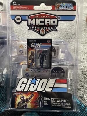 Worlds Smallest GI Joe Snake Eyes  Micro Action Figures New Sealed