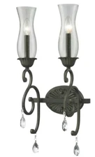 Z-Lite 720-2S-GB Melina - 2 Light Wall Sconce in Victorian Style - 8.5 Inches