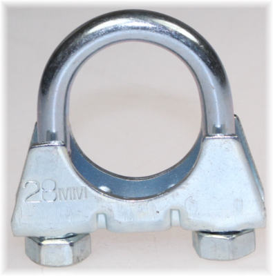 Bügelschelle Rohr Schelle U-Bolt Clamp M8 x 28 mm U-Schelle Auto Neu TOP Auspuff