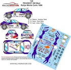 DECALS 1/43 REF 0120 PEUGEOT 306 MAXI RALLYE MONTE CARLO 1998 WRC RALLY