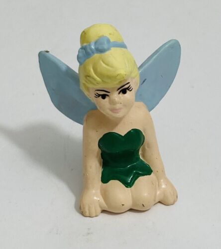 ✨ Disney Peter Pan Fairy TINKERBELL PVC Mini Figure Figurine Cake Topper 1.5” 🧚 - Picture 1 of 7