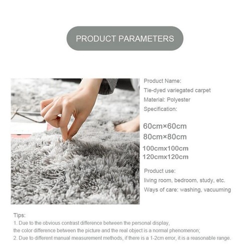 Floor Round Fluffy Rug Living Room Bedroom Extra Soft Shaggy Carpet Coffee Table - Picture 8 of 28