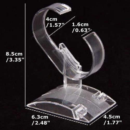 10/20 Acrylic Clear Bracelet Watch Display Holder Stand Rack Jewelry Showcases - Picture 2 of 12