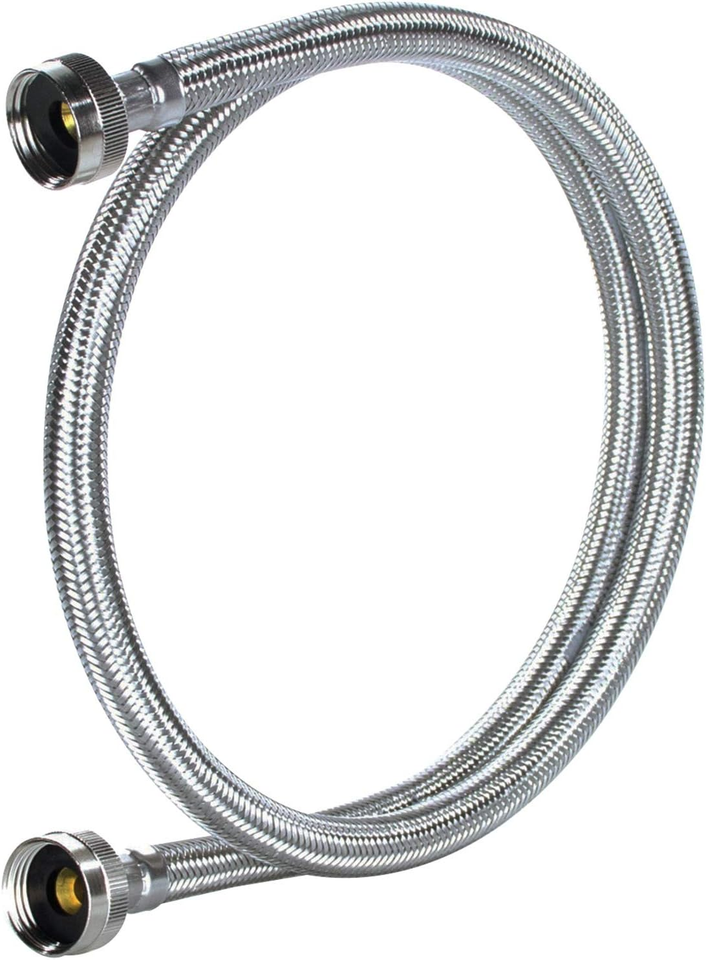Washing Machine Hose, Hot or Cold Water Supply Line, 4 Feet, PVC Core