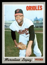 1970 Topps Baseball #344 Marcelino Lopez NM/MT *e1