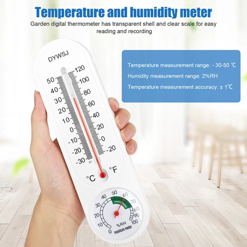 3X Wall Thermometer Indoor Outdoor Mounted Garden Greenhouse Home Humidity Meter - Picture 8 of 11