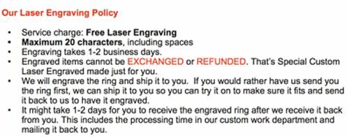 Free Engraving - Tungsten Carbide Classic Domed Gold Wedding Band Ring Set - Bild 5 von 6