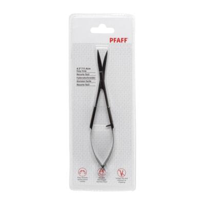 Pfaff gebogene Pinzettenschere (11,4 cm/ 4,5''/ schwarz) Nähen, Sticken, Basteln