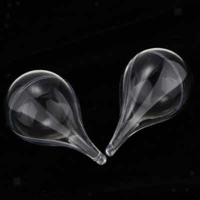 5pcs Basteln Weihnachtskugeln Christbaumkugeln Tropfenform Transparent Acryl