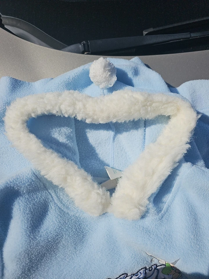 Sudadera Pullover de Colección Disney "Hada de la Nieve" Campanilla Polar Sudadera con Capucha Azul Foto 2 de 4