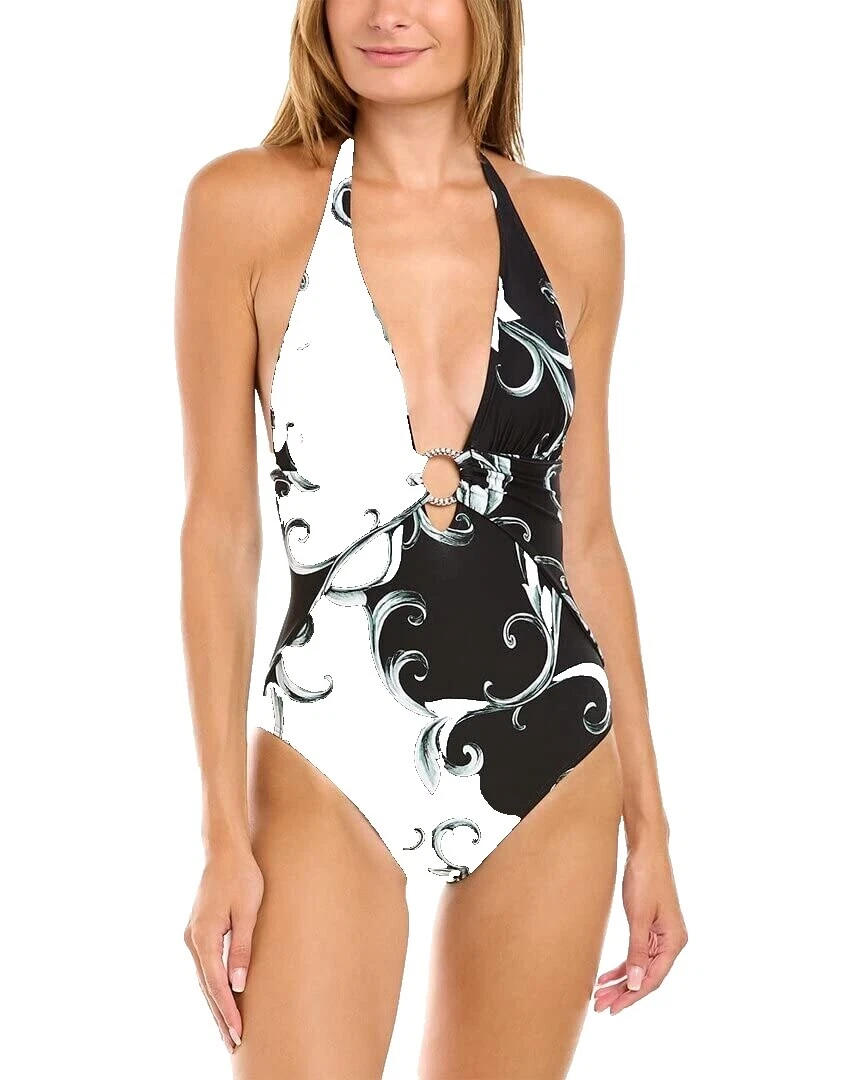 Geométrico traje de baño de una pieza Carmen Marc Valvo para Mujeres