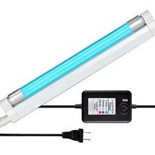 Lamp Ozone Free with Timer UVC Light Bulb Sanitizer 253.7nm wavelength for Cl...