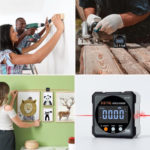 Digital Angle Finder with Electronic Laser - 4-side Strong Magnetic Grey - Picture 9 of 9