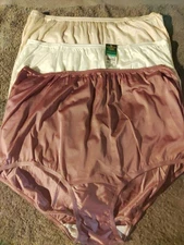 Lot Of 3 Sz 9 VanityFair "Perfectly Yours" Traditional Brief Panties 100% Nylon