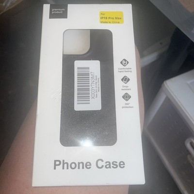 Drop Resistant And Comfortable Hand Feeling Blk iPhone 15 Pro Max Case - New