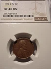 🔥1911 S LINCOLN WHEAT CENT NGC XF 40 BN SEMI KEY DATE